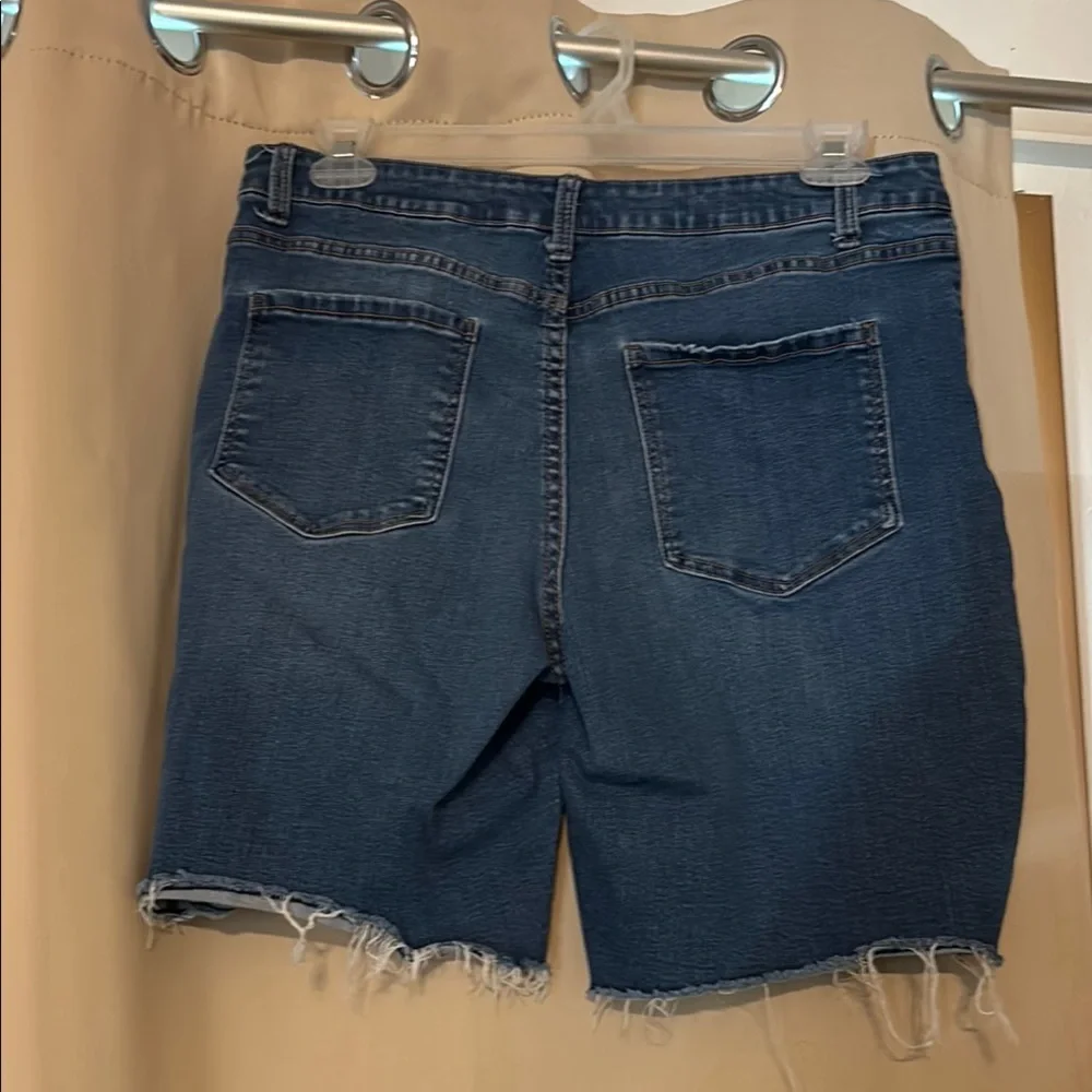 Time and Tru Blue High Rise Denim Shorts